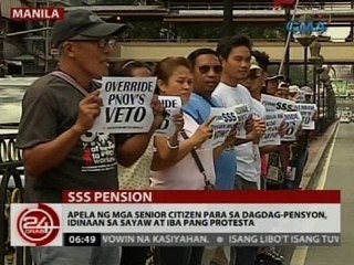 Apela ng mga senior citizen para sa dagdag-pensyon, idinaan sa sayaw at iba pang protesta