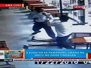 BP: 2 sugatan sa pamamaril umano ng sekyu ng isang tindahan
