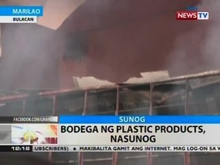 BT: Bodega ng plastic products, nasunog