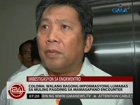 24 Oras: Coloma: Walang bagong impormasyong lumabas sa muling pagdinig sa Mamasapano encounter