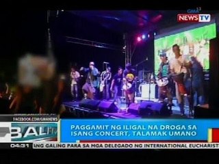 BP: Paggamit ng iligal na droga sa isang concert, talamak umano