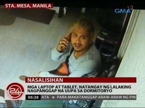 24 Oras: Mga laptop at tablet, natangay ng lalaking nagpanggap na uupa sa dormitoryo