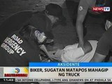 BT: Biker, sugatan matapos mahagip ng truck sa Pasay