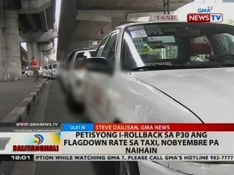 BT: Petisyong i-rollback sa P30 ang flagdown rate sa taxi, Nobyembre pa naihain