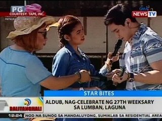 BT: AlDub, nag-celebrate ng 27th weeksary sa Lumban, Laguna