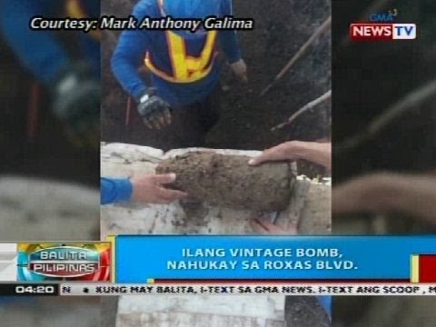 Ilang vintage bomb, nahukay sa Roxas Blvd., Maynila
