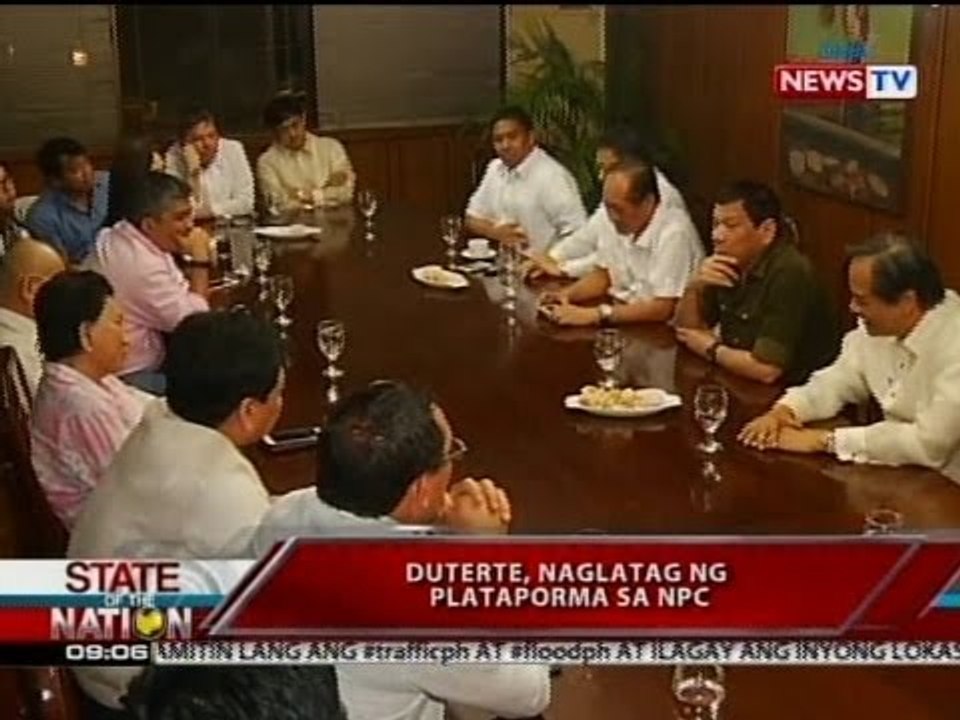SONA: NPC, pag-uusapan pa raw kung sinong kandidato ang susuportahan ng partido