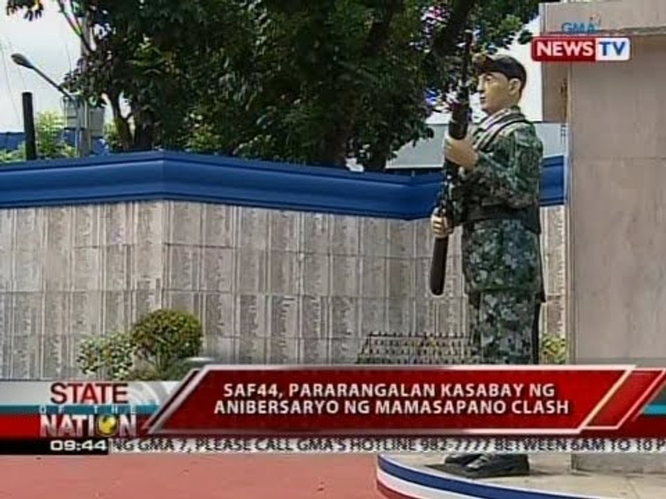 SONA: SAF44, pararangalan kasabay ng anibersaryo ng Mamasapano clash