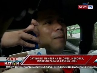 SONA: Dating INC member na si Lowell Menorca, inaresto para sa kasong libel