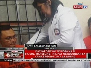 Dating opisyal ng PDEA Na si Lt. Col. Marcelino, inilipat ng kulungan sa Camp Bagong Diwa sa Taguig