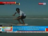 Mga mahilig sa extreme water sports, enjoy sa Lingayen beach