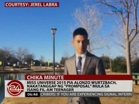 Miss Universe 2015 Pia Alonzo Wurtzbach, nakatanggap ng promposal mula sa isang Fil-Am teenager