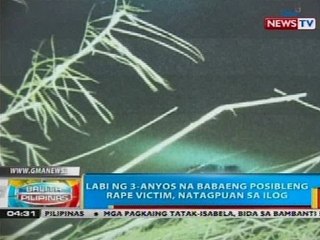 Labi ng 3-anyos na babaeng posibleng rape victim, natagpuan sa ilog sa Sta. Rosa, Nueva Ecija