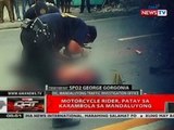 QRT: Motorcycle rider, nasawi sa karambola sa Mandaluyong