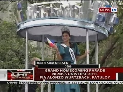 QRT: Grand Homecoming Parade ni Miss Universe 2015 Pia Alonzo Wurtzbach, patuloy