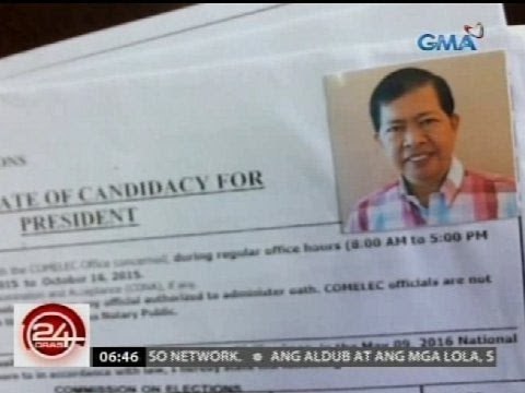 Dante Valencia na tumatakbo sa pagka-pangulo, idineklarang nuisance candidate ng Comelec En Banc