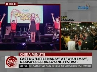 24 Oras: Cast ng "Little Nanay" at "Wish I May", nakisaya sa Dinagyang Festival