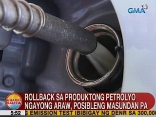UB: Rollback sa produktong petrolyto ngayong Martes, posibleng masundan pa