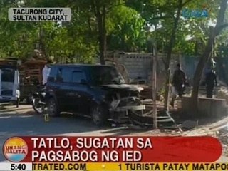 UB: 3, sugatan sa pagsabog ng IED sa Tacurong City, Sultan Kudarat