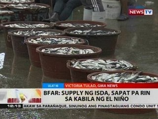BT: BFAR: Supply ng isda, sapat pa rin sa kabila ng El Niño