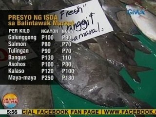 UB: Presyo ng isda, tumaas ng P10-P20 ang bawat kilo