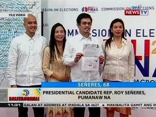 BT: Presidential candidate Rep. Roy Señeres, pumanaw na