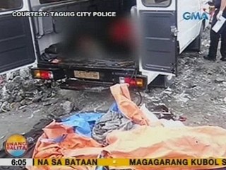 UB: Bangkay ng 3 lalaki, natagpuan sa isang abandonadong van sa Taguig