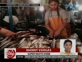 24 Oras: Presyo ng ilang isda, mahal pa rin ngayong pahirapan ang paghuli dahil maalon