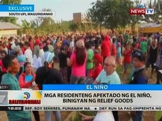 BT: Mga residenteng apektado ng el niño, binigyan ng relief goods