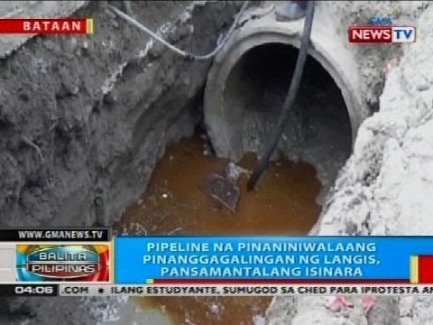 Masangsang na amoy ng langis na hinihinalang tumagas mula sa isang pipeline, inirereklamo