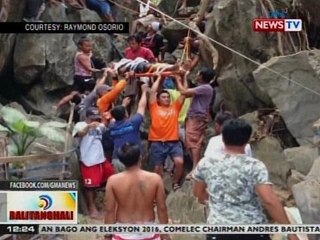 BT: Tour guide, kritikal matapos sagipin sa pagkakahulog sa bundok ang 2 turista sa Palawan