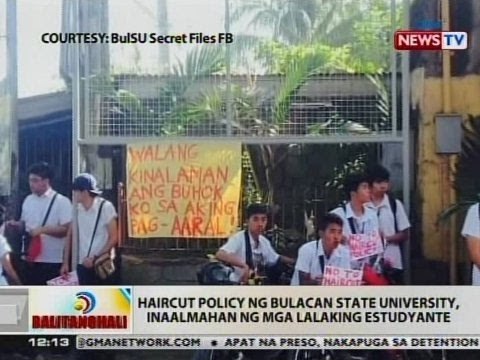 BT: Haircut policy sa Bulacan State University, inaalmahan ng mga lalaking estudyante