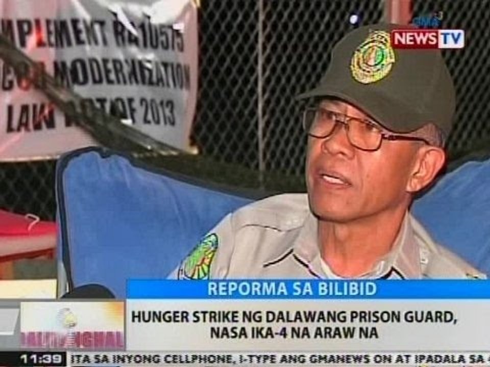 BT: Hunger strike ng 2 prison guard, nasa ika-4 na araw na