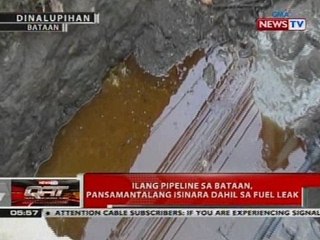 Ilang pipeline sa Bataan, pansamantalang isinara dahil sa fuel leak