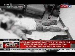 Retiradong negosyante, patay matapos sakalin ng kanyang kapitbahay na hinihinalang lulong sa droga