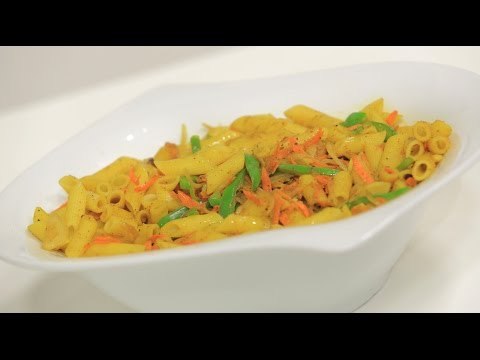 مكرونة بالكاري | نجلاء الشرشابي