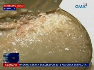 Saksi: Lata ng beef loaf, nakitaan ng uod