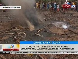 BT: Lupa sa isang bakanteng lote, lumiliyab kapag pinalo