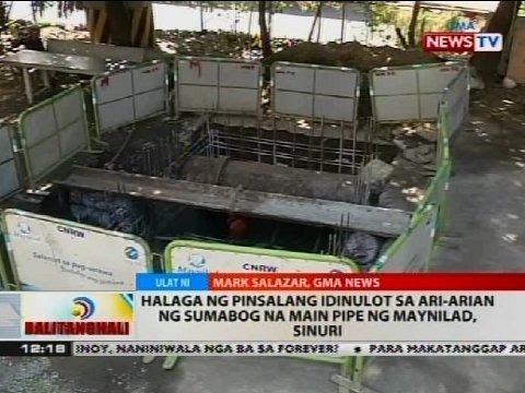 Halaga ng pinsalang idinulot sa ari-arian ng sumabog na main pipe ng Maynilad, sinuri