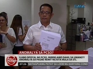 Ilang opisyal ng PCSO, inireklamo dahil sa umano'y anomalya sa pagre-remit ng kita mula sa STL