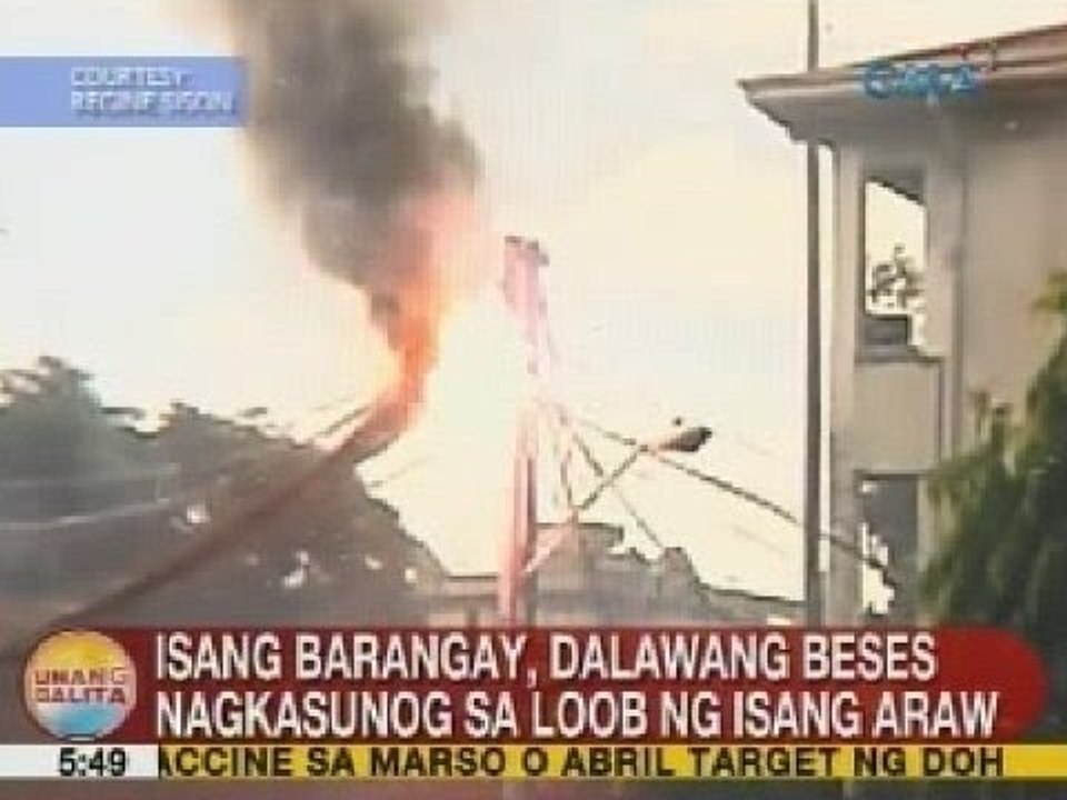 UB: Isang barangay sa Tondo, Manila, 2 beses nagkasunog sa loob ng isang araw