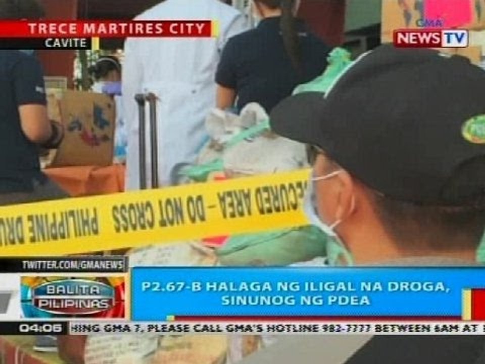 BP: P2.67-B halaga ng iligal na droga, sinunog ng PDEA