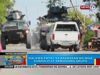 Dalawa patay sa bakbakan ng mga sundalo at isang armadong grupo sa Maguindanao