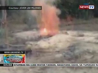 Pagliyab ng lupa sa bakanteng lote, posibleng dahil sa uling na nasa ilalim nito