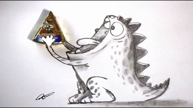 how to drow Dragon (2) تعلم رسم تنين صغير بقلم الرصاص للمبتدئين