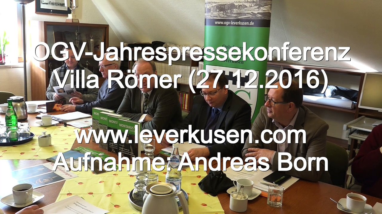 Leverkusen: Jahrespressekonferenz Opladener Geschichtsverein (27.12.2016)