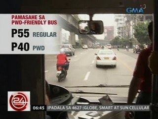 24 Oras: Unang PWD-friendly bus sa bansa, malaking ginhawa para sa mga may kapansanan