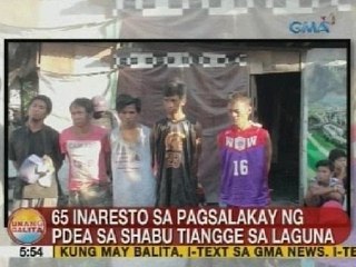 UB: 65 inaresto sa pagsalakay ng PDEA sa shabu tiangge sa Laguna