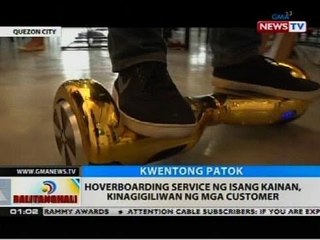 Hoverboarding service ng isang kainan, kinagigiliwan ng mga customer