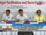 DOTC at ilan pang ahensya, bumuo ng kasunduan para tuldukan ang isyu sa umano'y laglag-bala